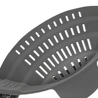 Passoire de cuisine en silicone flexible, compacte et résistante à la chaleur, pour pâtes et aliments, compatible lave-vaisselle