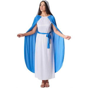 <span class=keywords><strong>Costume</strong></span> da Cosplay della Vergine Maria per Uomini e Donne, <span class=keywords><strong>Costume</strong></span> da Suora Romana Greca, Abito da Cosplay della Vergine Maria per Ragazzi e Ragazze, Veste per Halloween - Product Image 2