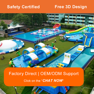 AOYU Château de Saut pour Enfants Personnalisé Grand Complexe Gonflable avec Combinaison Parc Aquatique d'Amusement Extérieur - Product Image 6