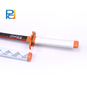 Placcatura monopezzo <span class=keywords><strong>Anime</strong></span> Katana spada di bambù giapponese <span class=keywords><strong>Anime</strong></span> in legno Samurai spada lunga realizzata in plastica resistente - Product Image 1