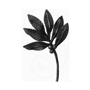 2024 nuevo diseño de componentes de hierro forjado estampado de hojas y flores de la <span class=keywords><strong>mejor</strong></span> calidad - Product Image 2