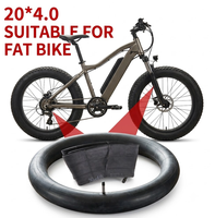 Hochwertiger 20x4.0 Butylkautschuk-Schlauch für Rennräder & E-Bikes 20 Zoll Schrader-Ventil