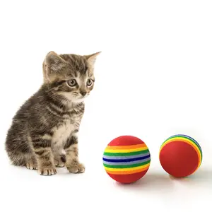 ईवा गेंद नरम फोम स्पंज फुटबॉल बिल्ली खिलौना बॉल