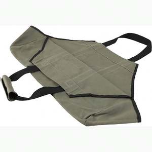 Free Sample Heavy Duty 16oz Waxed Canvas Firewood <b>Log</b> <b>Carriers</b> Tote Bag Wood Carrying Handles Bag for Outdoor - Product Image 6