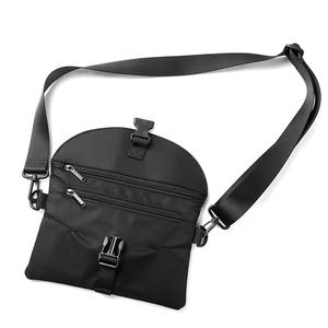 Sac à bandoulière vintage imperméable Oxford tendance, sac à bandoulière décontracté pour homme, noir, fermeture éclair fonctionnelle, sac bandoulière pour homme et femme, été - Product Image 2