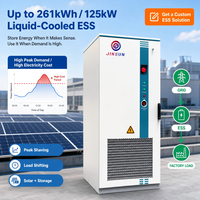Système de stockage d'énergie commercial et industriel à haute tension 832V, 241kWh 261kWh, refroidissement liquide, solaire, batterie LiFePO4, armoire 120kW