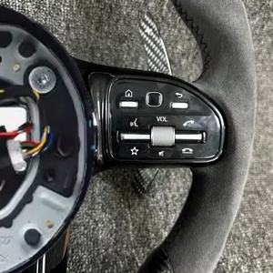 <span class=keywords><strong>Volant</strong></span> sport en cuir véritable fibre de carbone pour Mercedes-Benz <span class=keywords><strong>AMG</strong></span> Classe C W204 C63 W212 W218 W207 - Product Image 4