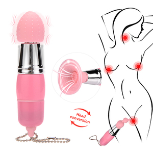 Mini AV Wand Massage gerät Bullet Vibrator mit 3 austauschbaren Köpfen Brust nippel Clit Rose Sexspielzeug für Masturbation - Product Image 1