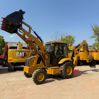 Excavator Roda Pengangkut (Backhoe) CAT420F/E Original Berkualitas Tinggi Terbaru, Mesin Cummins Otomatis, Bucket 1m, Model 2025