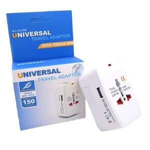 อะแดปเตอร์แปลงปลั๊กไฟแบบสากล พร้อมพอร์ต USB และระบบป้องกันไฟกระชาก สำหรับใช้ในสหรัฐอเมริกา ยุโรป ออสเตรเลีย สหราชอาณาจักร และประเทศต่างๆ ทั่วโลก - Product Image 2