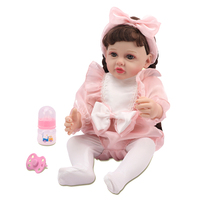 Muñeca Reborn de Vinilo de 55 cm, Muñeca Reborn de Silicona, Bebé Recién Nacido Realista, Juguetes Suaves Realistas, Regalos
