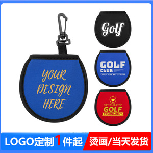 Golf Ball Cover Neoprene Fabric 3.78 Inch Portable With Hook For Golf Accessories - Product Image 5