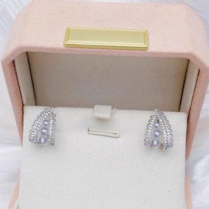 22598DIY Accesorios de Perlas, Pendientes de Plata S925 con Soporte Vacío para Múltiples Cuentas de 3-5mm para Joyería de Plata - Product Image 3