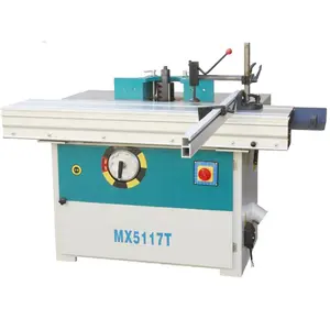 MX5117T heavy duty wood milling spindle shaper machine with sliding table