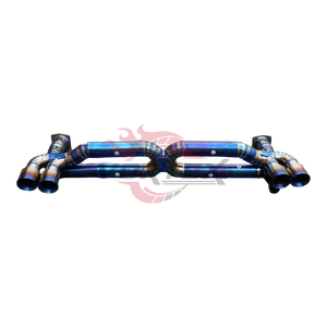 Sistema de Escape Catback Vortex de Titanio Grado 5 con Acabado Espejo para Porsche 911 Carrera 991.2 Turbo S 2016-2024, Válvula de Titanio, Fácil Instalación - Product Image 4