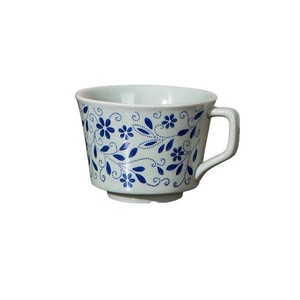<span class=keywords><strong>Tasse</strong></span> à café en céramique bleue à motif floral <span class=keywords><strong>vintage</strong></span>, mug à latte art à large ouverture effet craquelé, <span class=keywords><strong>tasse</strong></span> à thé de bureau - Product Image 5