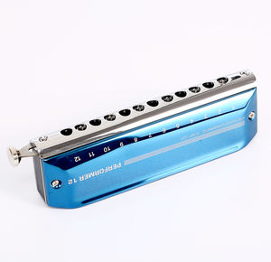 EASTTOP EAP-<span class=keywords><strong>12</strong></span> clé de C <span class=keywords><strong>Harmonica</strong></span> <span class=keywords><strong>chromatique</strong></span> <span class=keywords><strong>12</strong></span> <span class=keywords><strong>trous</strong></span> couleur bleue nouvelle couverture et conception d'emballage en vente nouveauté - Product Image 4
