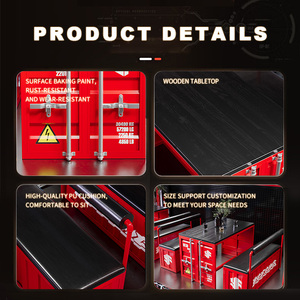 Современный креативный ресторанный обеденный стол, набор стульев, компактная промышленная металлическая барная мебель для гостиничного спортзала, контейнер для кофе - Product Image 4