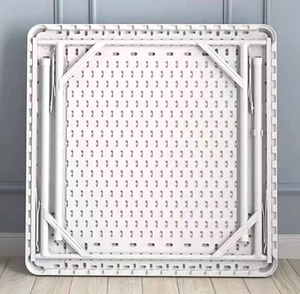 Table à cartes Domino en plastique noire polyvalente et moderne Mobilier d'extérieur pliable pour parcs hôtels halls ateliers entrepôts - Product Image 6