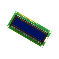 Layar LCD Karakter COB STN 16x2 Biru 5V dengan Lampu Latar LED, Layar 2.7 inci, Kontroler ST7066U, Modul LCD 1602 untuk Industri