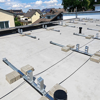 Système de support de montage photovoltaïque durable en aluminium East-WestSolar pour toits plats et installations au sol avec structure de ballastage, stock UE