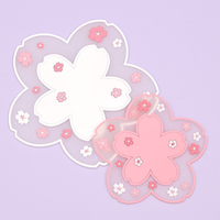 Tapis isolant en plastique motif fleur de cerisier 11,5 cm, 15,5 cm, 19,5 cm – Dessous de plat, dessous de bol, dessous de pot, dessous de tasse résistant à la chaleur pour table à manger