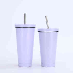 High Aesthetic Solid Color Stainless Steel Vacuum Insulated Modern Design Portable Office and Business Tumbler - Product Image 2