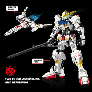 Jiestar-Jeu de blocs de construction pour enfants, 952 pièces 2 1 Mecha avion déformé Genshon Robot <span class=keywords><strong>Barbatos</strong></span> modèle robotique - Product Image 5