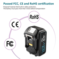 Batteries de remplacement certifiées CB CE, rechargeables, 18V 6Ah, pour outils électriques sans fil, compatibles avec BL1860 BL1830 BL1850