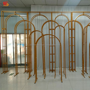 SMOOTH Metal Wedding Flower Arch <b>Frame</b> Gold Wedding Props Stage Background Arch Wedding Decoration - Product Image 1