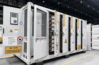 Batería de contenedor BESS trifásica de 1 MWh, híbrida, fuera de la red, con refrigeración líquida, LiFePO4, para energía solar fotovoltaica, IP54