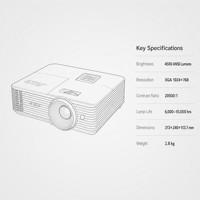 Projecteur professionnel 3D AX620r 4500 Lumens XGA 1024x768 avec lentille tout verre