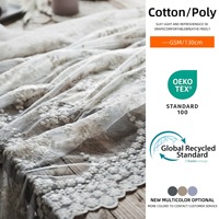 Tissu en dentelle florale respirant et hydrosoluble 100% coton pour vêtements ou robe hawaïenne, tissu en dentelle brodée