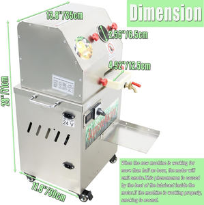 Máquina Extractora de Jugo de Caña de Azúcar, Trituradora de Caña de Azúcar Eléctrica Comercial con Grifo Dispensador de Jugo - Product Image 2