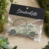 Désodorisant de voiture en papier découpé sur mesure, forme personnalisée, imprimé OEM, carte parfumée suspendue, vente en gros, cadeau parfumé personnalisé