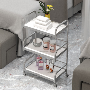 Nouveau design de mobilier de salon de beauté, chariot de barbier doré à 3 niveaux, chariot de luxe pour salon, chariot de beauté, étagère pour équipement de soins des ongles - Product Image 5