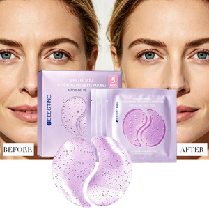 Vente en gros de masques pour les yeux hydratants, raffermissants et lissants au collagène, naturels, végétaliens, apaisants, à la rose rafraîchissante, patchs hydratants pour le contour des yeux - Product Image 2