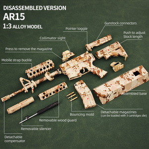 Modelos <span class=keywords><strong>de</strong></span> Pistolas Metálicas en Miniatura LT 1:3 al por Mayor, AR15 Camuflaje Desértico, Kit <span class=keywords><strong>de</strong></span> Construcción a Escala, Modelo <span class=keywords><strong>de</strong></span> Pistola Metálica para Adultos - Product Image 3