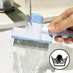 Spazzola Pettine a Doppia Azione per Gatti e Cani a Pelo Lungo, Autopulente, per la Rimozione dei Peli, Strumento per la Pulizia del Pelo - Product Image 5