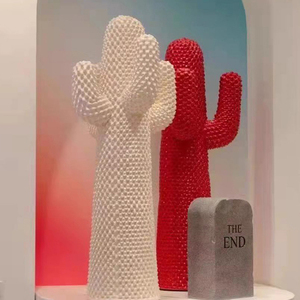 Thương mại trang trí ngoài trời sợi thủy tinh xương rồng điêu khắc tượng nhựa tác phẩm nghệ thuật trang trí cho trung tâm mua sắm và nghệ thuật đường phố - Product Image 4