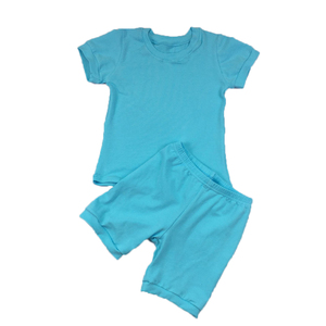 Conjuntos de Ropa de Verano para Niñas, 40 Colores, Algodón Liso, Dos Piezas - Product Image 5