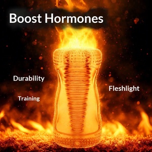 Coppa per Masturbazione Maschile Trasparente a Tre Fasi, Masturbatore a Grana Grossa per Allenamento e Ritardo, Giocattolo Sessuale per Adulti - Product Image 2