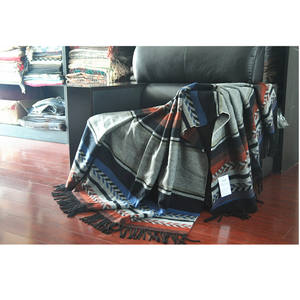 BLEU PHOENIX 100% Acrylique Jacquard Offre Spéciale <span class=keywords><strong>Maroc</strong></span> Couverture Cachemire Conception <span class=keywords><strong>pour</strong></span> Accueil <span class=keywords><strong>Voyage</strong></span> Boho Style <span class=keywords><strong>Pas</strong></span> <span class=keywords><strong>Cher</strong></span> En Gros Espagne - Product Image 2