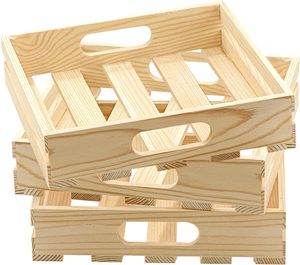 Colore naturale artigianato in <span class=keywords><strong>legno</strong></span> Pallet di <span class=keywords><strong>legno</strong></span> di pino vassoi di <span class=keywords><strong>legno</strong></span> quadrato di stoccaggio per fai da te decorazioni - Product Image 5