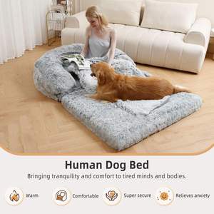 Opvouwbaar Hondenbed Voor Menselijke Gigantische Menselijke Hondenbed Hondenbedden Met Deken Uit China - Product Image 2