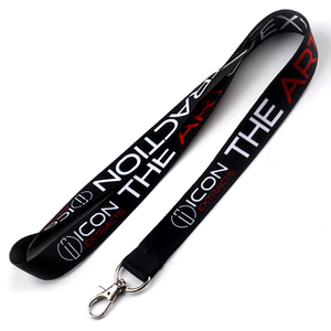 ロゴカスタムポリエステルストラップ付きBSBH高品質ブラックネックストラップ - Product Image 1