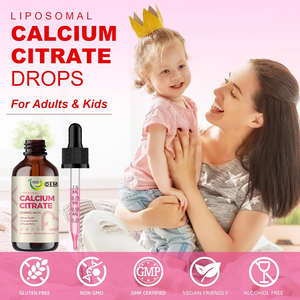 Gouttes de calcium liposomal naturel à la fraise, magnésium, zinc, bore, <span class=keywords><strong>vitamine</strong></span> D3 K2, OEM, étiquette privée, liquide oral, femmes, enfants - Product Image 5