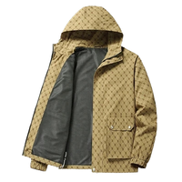Manteau d'hiver épais et chaud pour homme, coupe-vent, doublé polaire, col montant, fermeture éclair sur le devant, marque tendance, lettre B