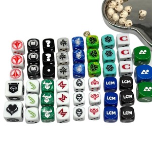 Dadi Personalizzati <span class=keywords><strong>in</strong></span> Resina Acrilica di Alta Qualità con Angoli Arrotondati, Logo su Un Lato, Colore Base Personalizzabile, Marca Deskjoy, Prodotto a Foshan Xiya, Guangdong - Product Image 5