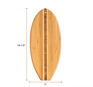 Tabla de Cortar de Madera con Forma de Tabla de Surf, Bandeja de Madera para Alimentos Orgánicos CY-019 - Product Image 4